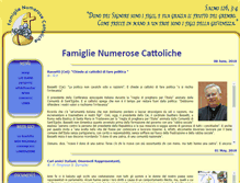 Tablet Screenshot of famiglienumerosecattoliche.it